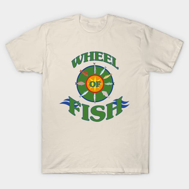 Wheel of Fish T-Shirt by Meta Cortex